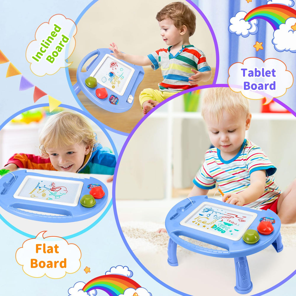 BABLOCVID drawing table with handle supports portable toddler art sessions.