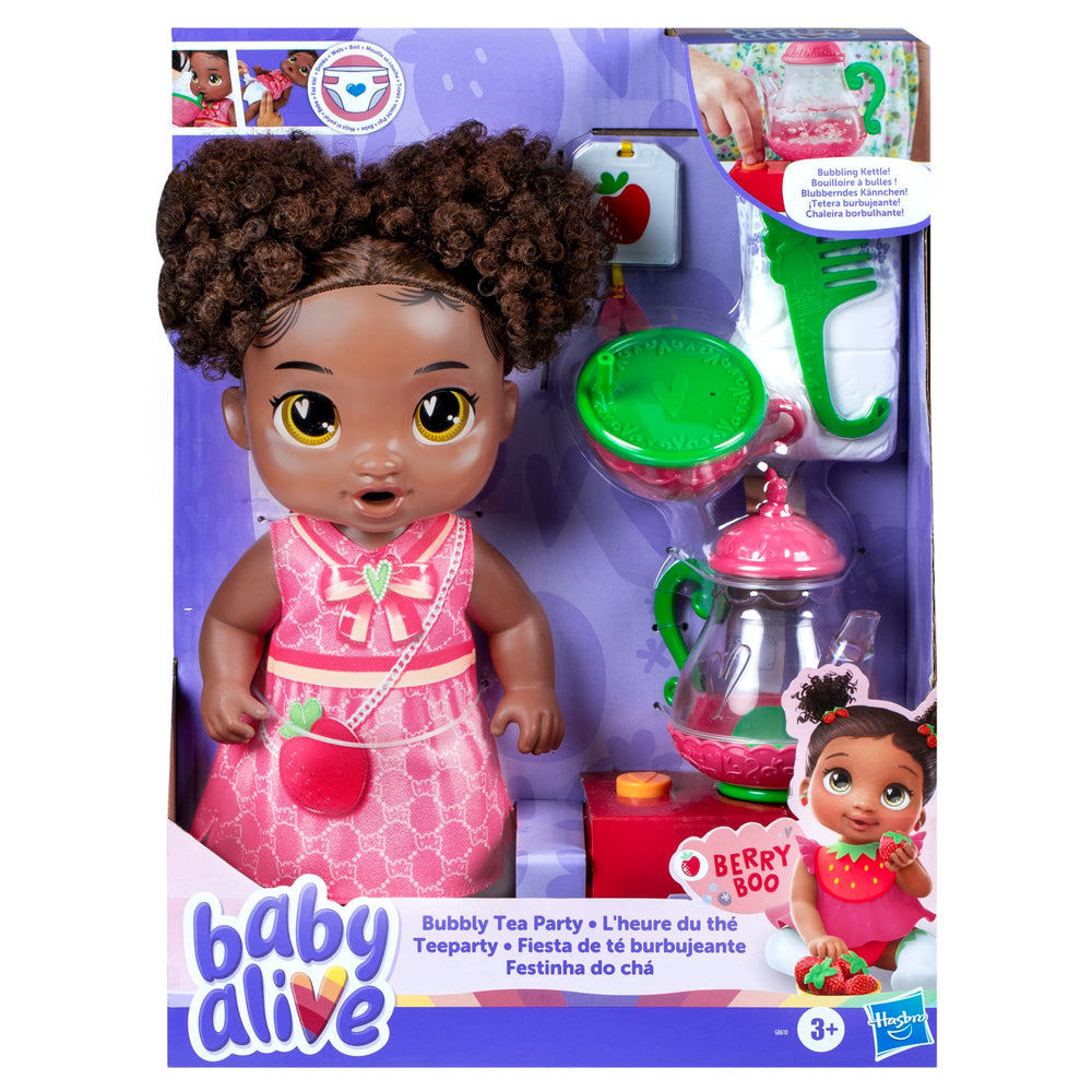 Baby Alive Berry Boo 11-inch doll ready for tea party adventures.