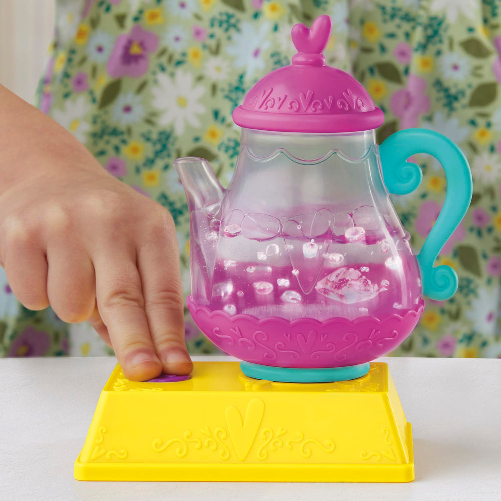 Baby Alive teacup with cover supports pretend sipping during tea parties.