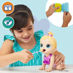 Lil Snacks doll in crawling pose for dynamic play sessions