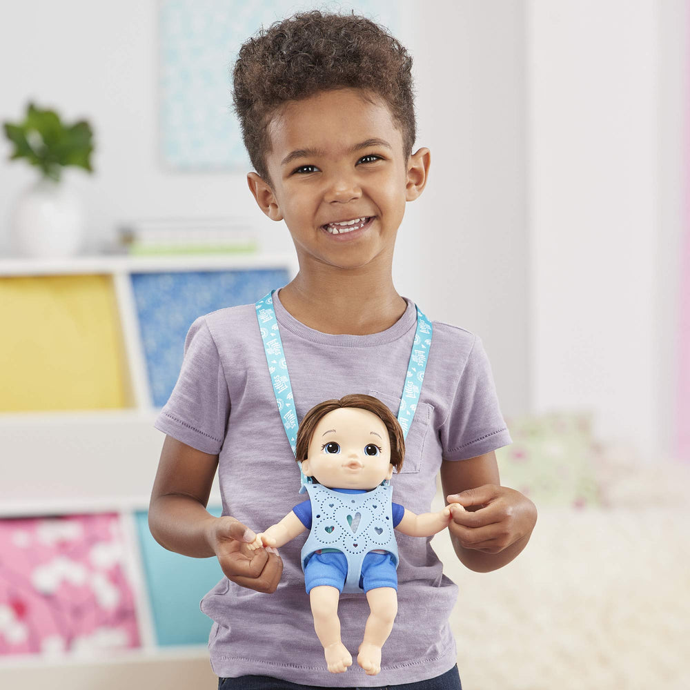 Matteo doll with brown hair ready for cuddly storytelling.