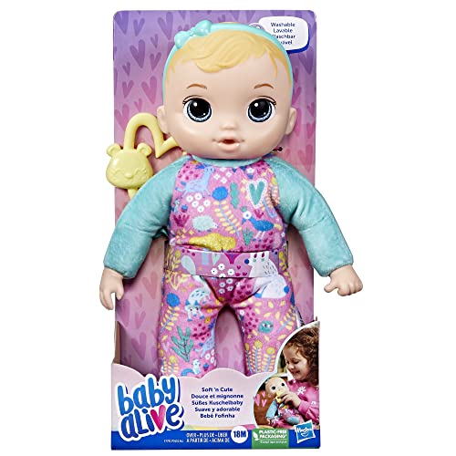 Baby Alive Soft ’n Cute doll with cuddly body for bedtime hugs