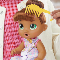 Baby Alive Sophia Sparkle hair brush for styling soft hair