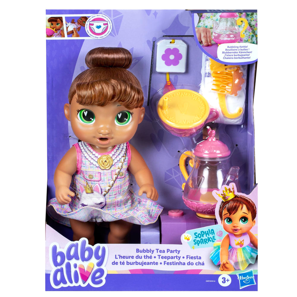 Baby Alive Sophia Sparkle teacup with cover and straw for pretend sipping