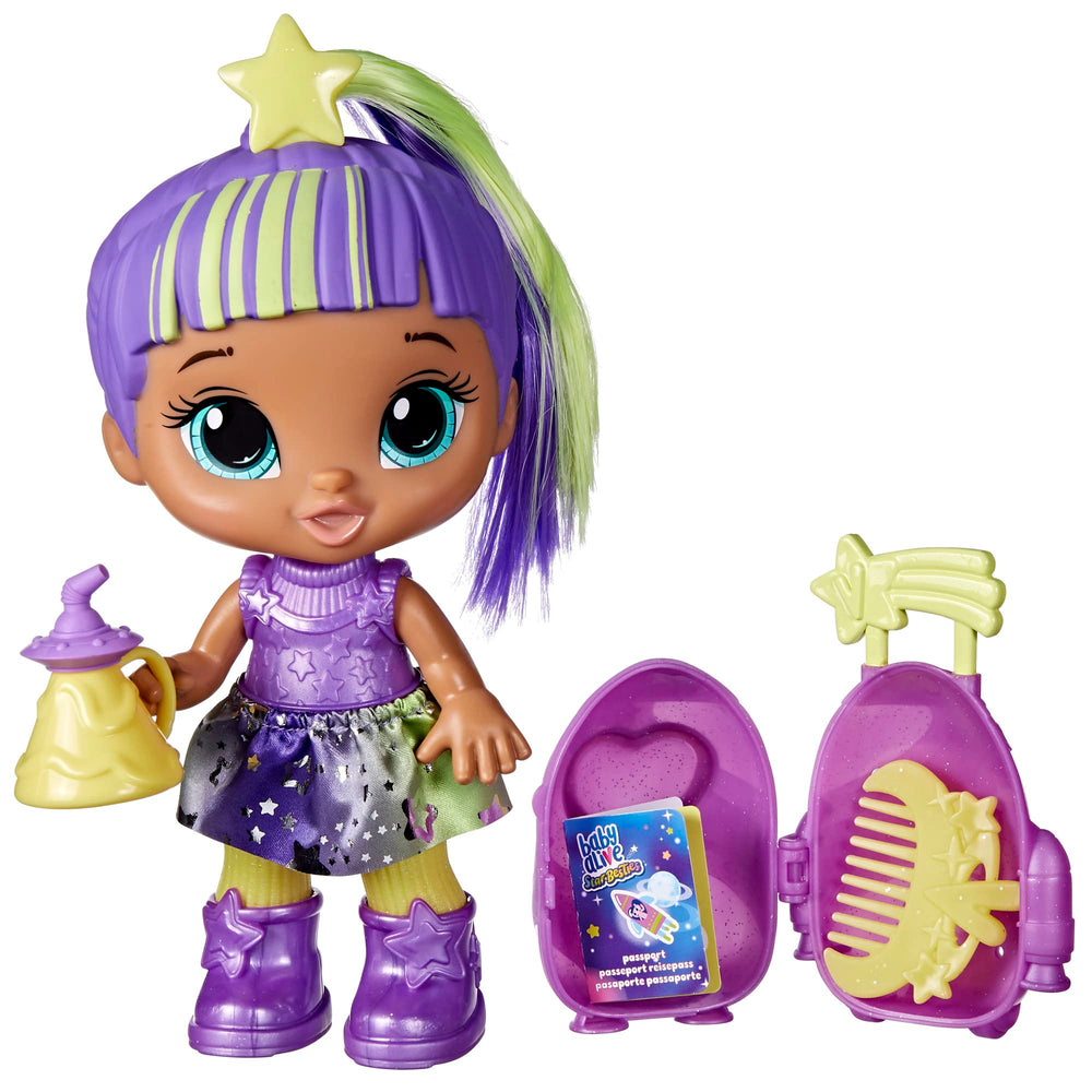 Space-themed suit on Lovely Luna with accessories for pretend adventures