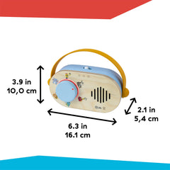 Baby Einstein Hape Discovery Radio classic design invites exploration