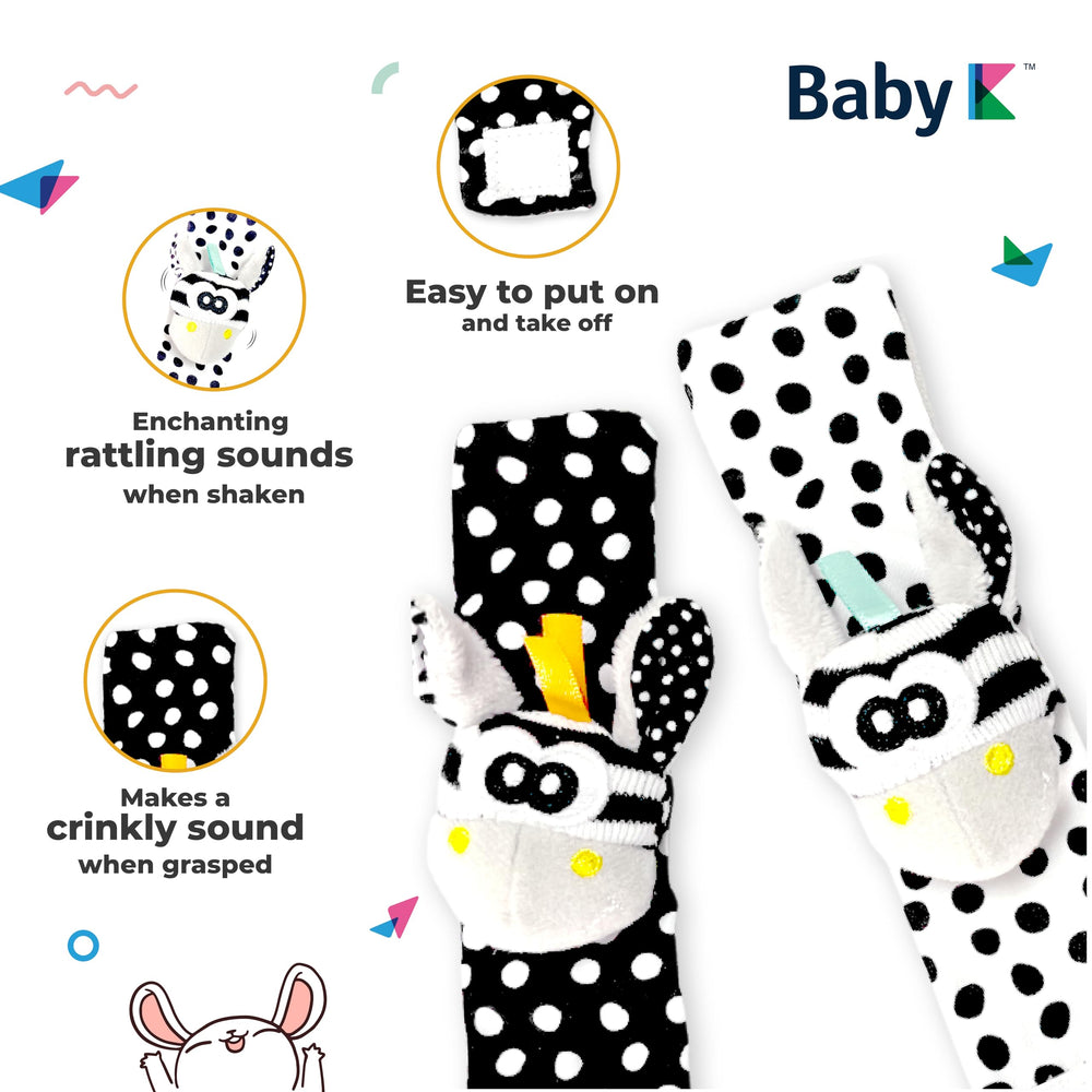BABY K bug friends crinkle toys in bright colors for engaging sensory play