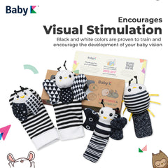 BABY K travel-friendly newborn toy set for car seats and strollers