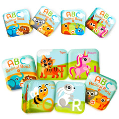 BabyBibi abc-animal-pages displaying five-page sections for alphabet learning.