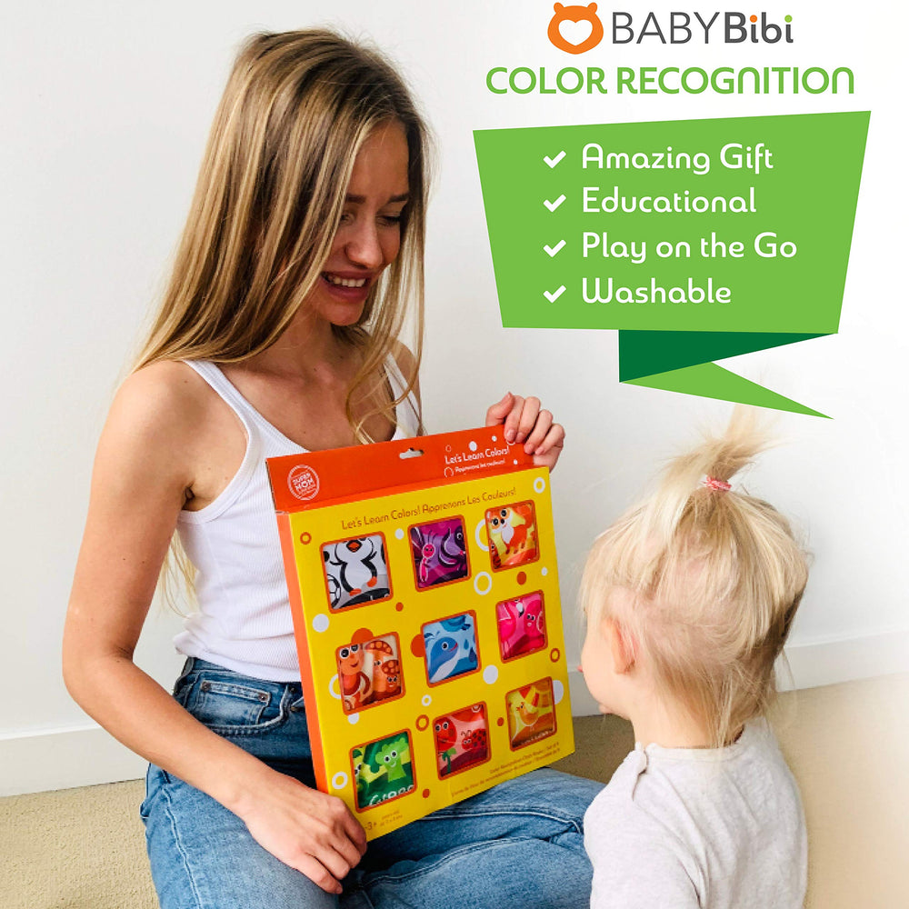 BabyBibi bear cloth book offering safe, chewable textures for infants