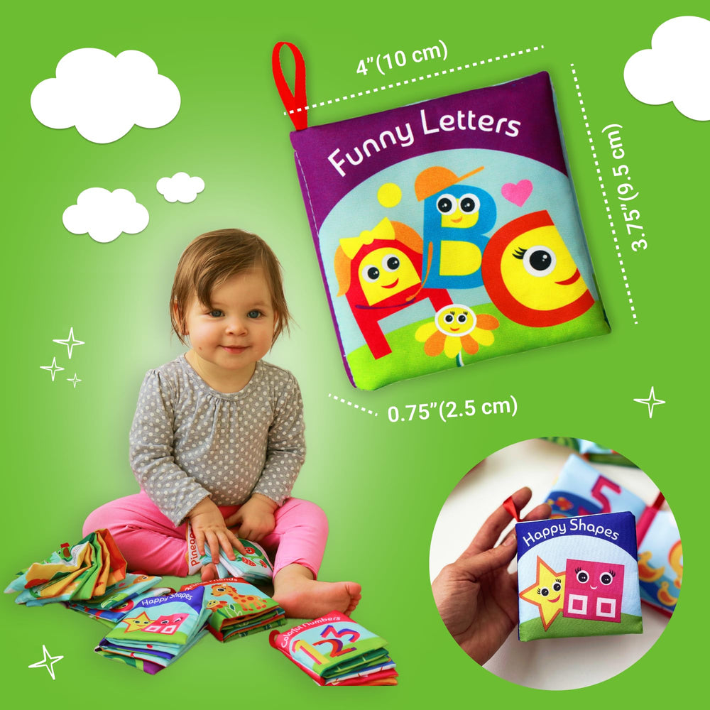 BabyBibi books with durable stitching to withstand playful pulling and tearing.