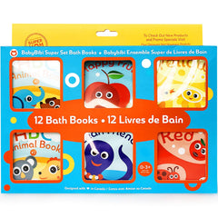 BabyBibi 12-color bath books close-up highlighting color recognition
