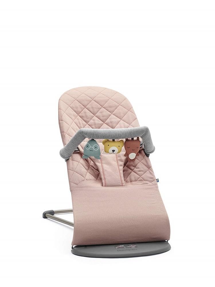 Soft Friends toy in use on a BabyBjörn Bouncer Balance Soft encourages visual focus