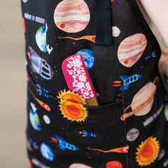 BABYBOET cosmic apron large pocket holds brushes and utensils