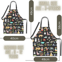 BABYBOET kids apron cooking activity with pocket for tools