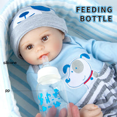 Babyfere blue dog hat for cozy pretend outfits