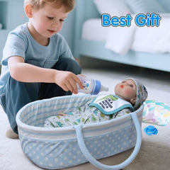 Babyfere bottle and pacifier set for realistic doll care play