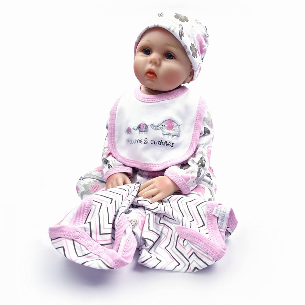 Babyfere reborn doll gloves complete the five-piece outfit