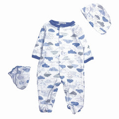 Babyfere 5-piece doll outfit with bib and hat for complete styling