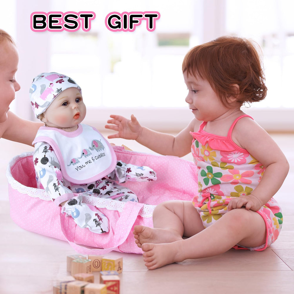 Babyfere soft skin-friendly diapers fit reborn dolls for easy outfit changes.