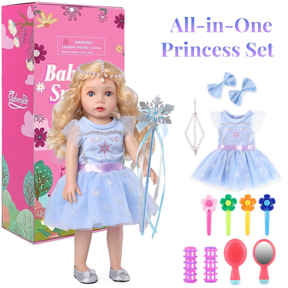 BABESIDE blue princess dress shines with whimsy for radiant costume-ready moments.
