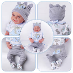 Babyside dinosaur trousers fit 17-22 inch reborn dolls for authentic outfits