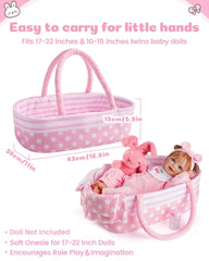 BABESIDE doll bib protects outfits during feeding pretend play.
