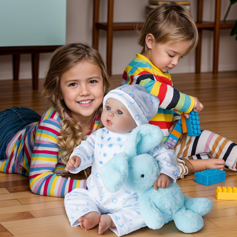 BABESIDE cozy blanket adds warmth and snuggling moments for reborn dolls.