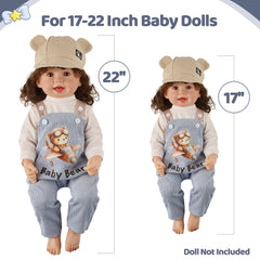 BABESIDE 17-22 inch doll clothes fit, easy care and reuse