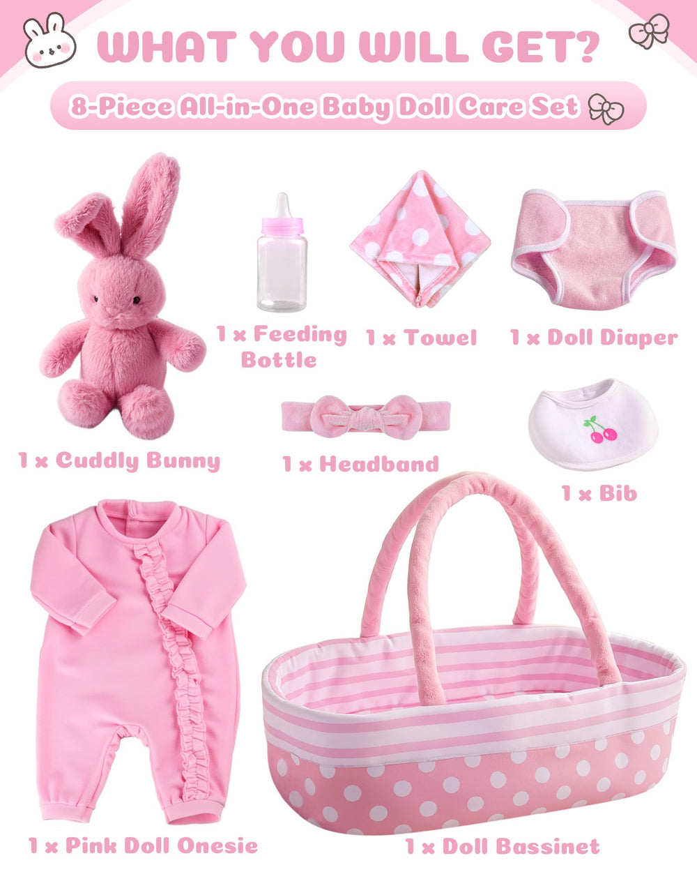 BABESIDE doll onesie keeps outfits snug for pretend babies.