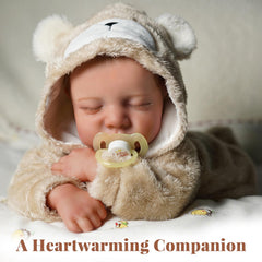 BABESIDE nail detail half-moon nails for authentic baby look.