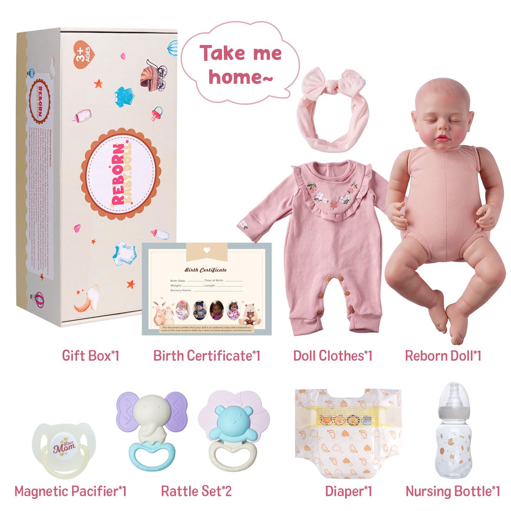 Poseable vinyl limbs of BABESIDE lifelike baby doll for natural poses
