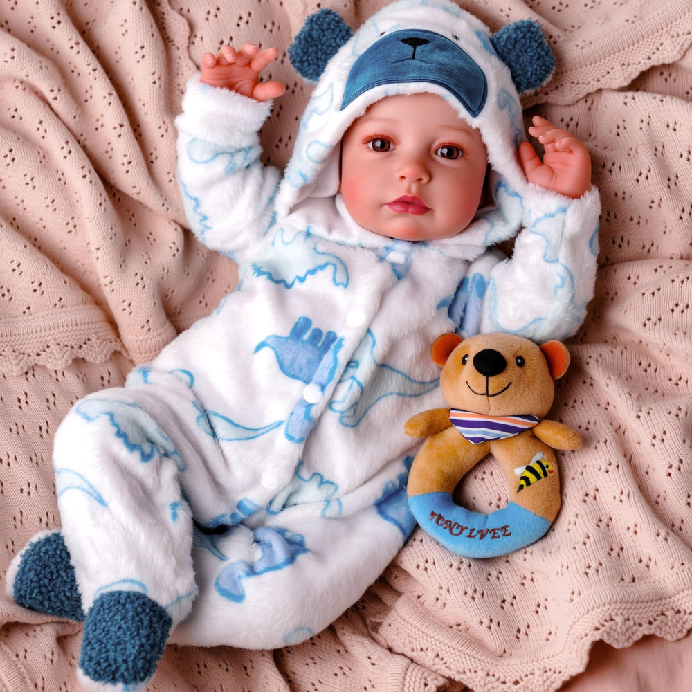 BABESIDE lifelike reborn boy 20-inch doll for realistic play and nurturing.