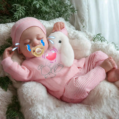BABESIDE Loulou heartbeat doll face with realistic veins enhances imaginative play.