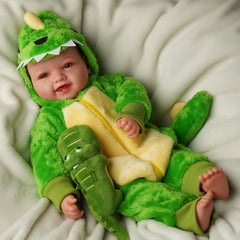 BABESIDE Mia with bottle and pacifier supports realistic feeding play.