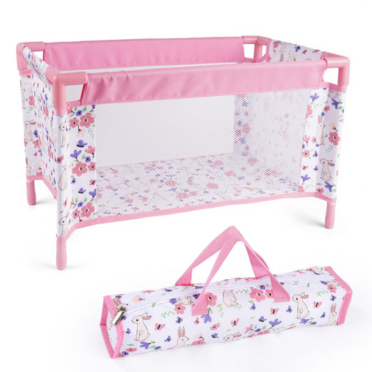 BABESIDE Reborn doll crib folded for easy storage and transport.