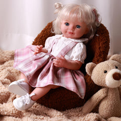 BABESIDE Reborn Doll Shoes demonstrating size fit for 17-22 inch dolls