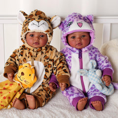 BABESIDE twin baby dolls 2-pack for nurturing play and shared adventures.