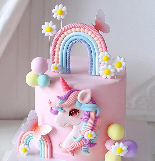 Bach and Boozy pony unicorn cake topper adds magical centerpiece to birthday cake