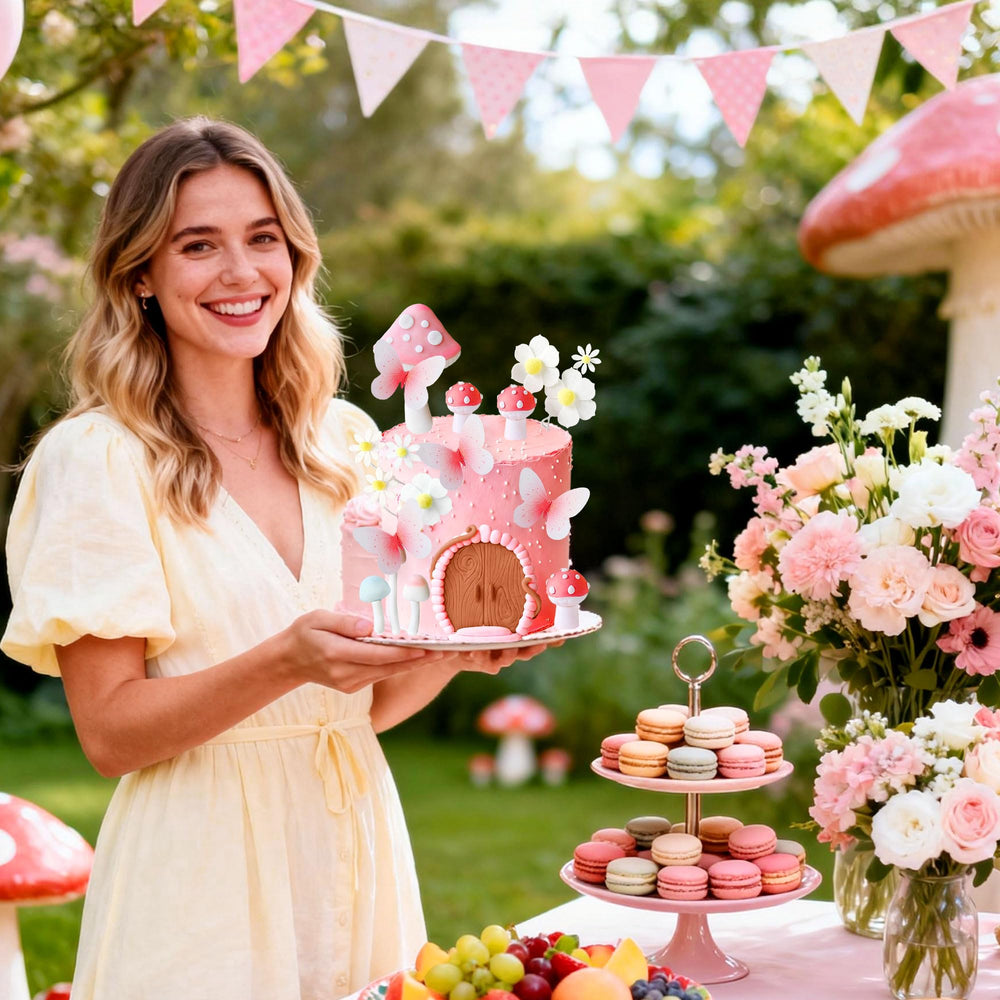 Bach and Boujee party fairy theme setup sparks whimsical celebration visuals.
