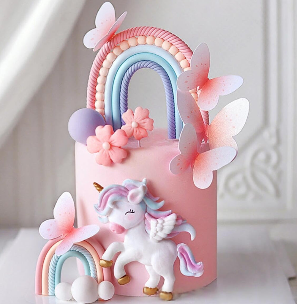 Bach and Boozy pony unicorn cake topper adds whimsical focal point to celebration desserts