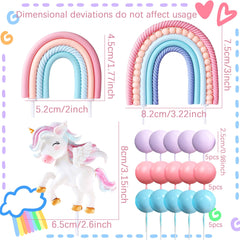 Bach and Boozy unicorn figurine topper creates a dreamy cake centerpiece