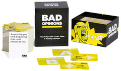 BAD OPINIONS rule booklet, quick guide to start laughing and debating