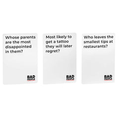 Pregame party scene featuring BAD PEOPLE as a warm-up activity.