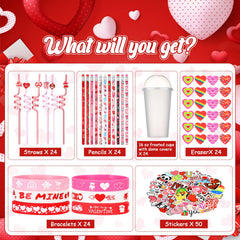 Baderke Valentine’s pencils for colorful writing and prizes.