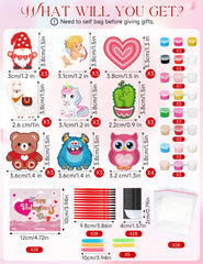 Bafeil valentines day cards 28-pack for classroom exchanges.