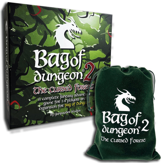 Bag of Dungeon 2 map: cursed forest layout for immersive exploration.