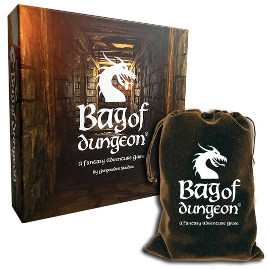 Bag of Dungeon dungeon tiles for endless, family-friendly adventures.