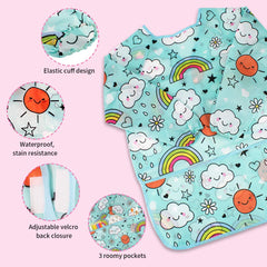 BAHABY waterproof polyester fabric stays dry during creative activities.