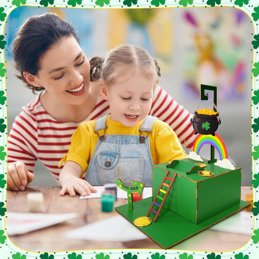 Bailiyake Leprechaun Trap Kit kids crafting session fosters creativity
